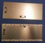 Plech 10 x 24 cm s úzkou oboustrannou páskou na okrajích